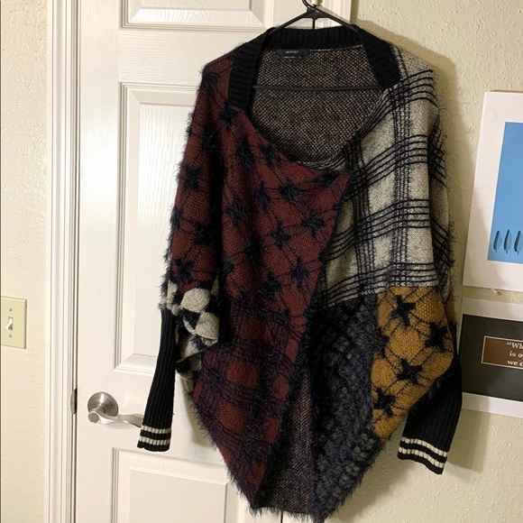 Vertigo Paris Sweaters - Vertigo Asymmetrical Miss-match Cardigan